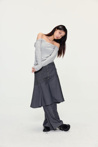 [YAWHAT] shawl halter dress