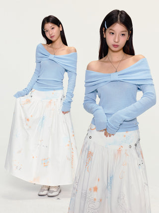 [YAWHAT] shawl halter dress