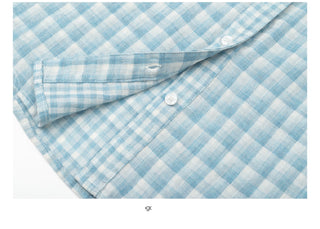 [YAWHAT] plaid loose shirt