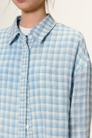 [YAWHAT] plaid loose shirt