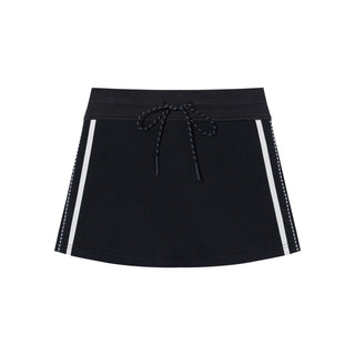 [YAWHAT] drawstring elastic skirt