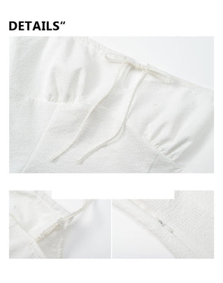 [YAWHAT] lace-up tube top