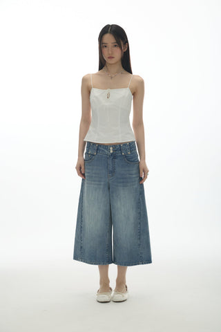 [YAWHAT] lace-up tube top