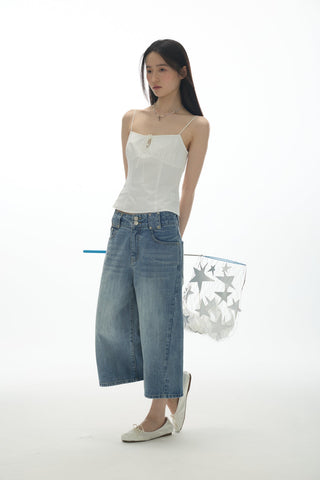 [YAWHAT] lace-up tube top