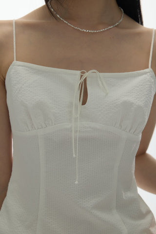[YAWHAT] lace-up tube top