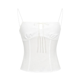 [YAWHAT] lace-up tube top