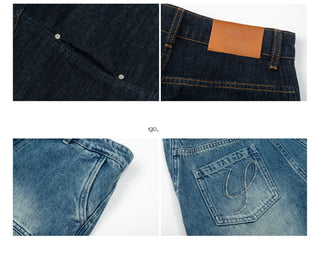 [YAWHAT] washed machete jeans