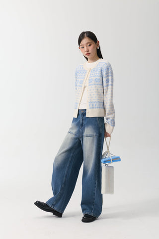 [YAWHAT] washed machete jeans