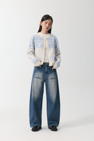 [YAWHAT] washed machete jeans
