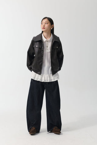[YAWHAT] washed machete jeans
