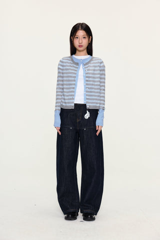 [YAWHAT] washed machete jeans