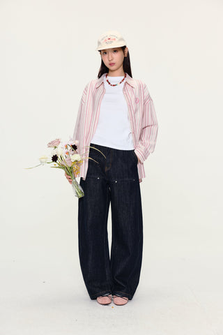 [YAWHAT] washed machete jeans