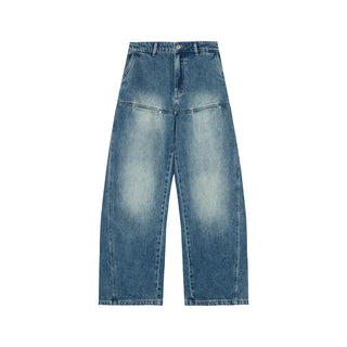 [YAWHAT] washed machete jeans