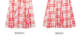 [YAWHAT] checkered tank dress