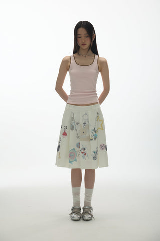 [YAWHAT] lace U-vest