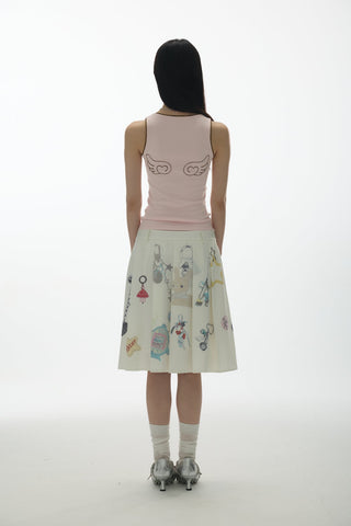 [YAWHAT] lace U-vest