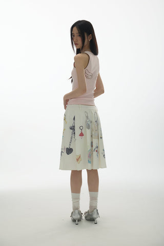 [YAWHAT] lace U-vest