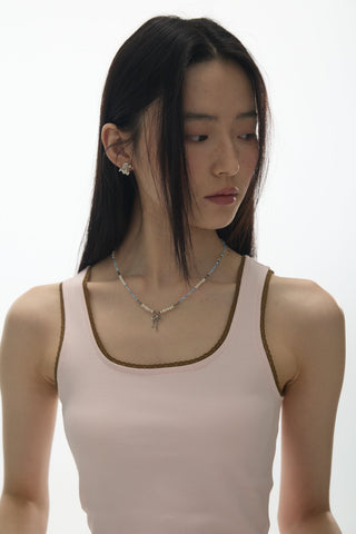 [YAWHAT] lace U-vest