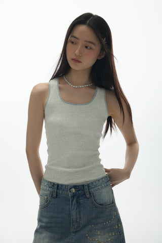 [YAWHAT] lace U-vest