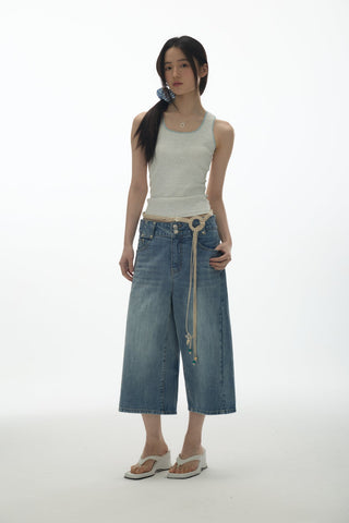 [YAWHAT] lace U-vest