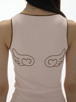[YAWHAT] lace U-vest
