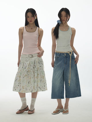 [YAWHAT] lace U-vest