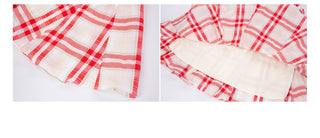 [YAWHAT] checkered tank dress