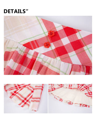 [YAWHAT] patchwork puff skirt