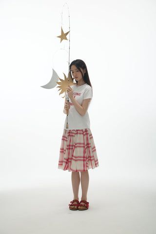 [YAWHAT] patchwork puff skirt
