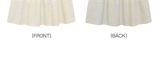 [YAWHAT] plaid bow skirt