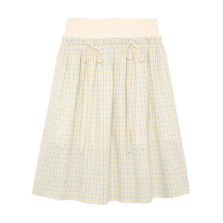 [YAWHAT] plaid bow skirt