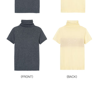 [YAWHAT] jacquard wool top