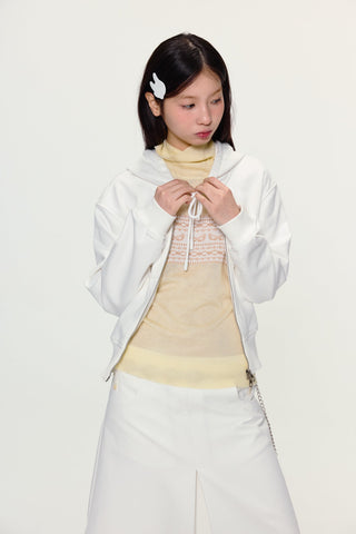 [YAWHAT] jacquard wool top