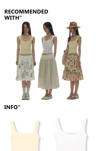 [YAWHAT] U-neck sling vest