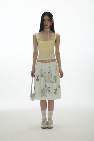 [YAWHAT] U-neck sling vest