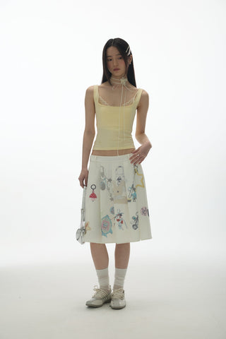 [YAWHAT] U-neck sling vest