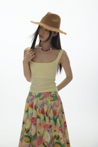 [YAWHAT] U-neck sling vest