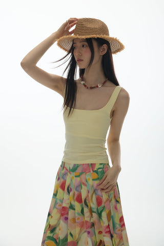 [YAWHAT] U-neck sling vest