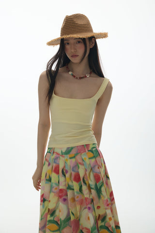 [YAWHAT] U-neck sling vest