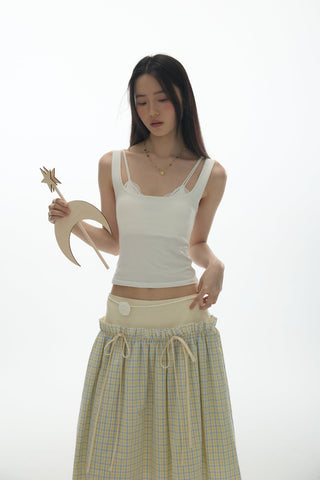 [YAWHAT] U-neck sling vest