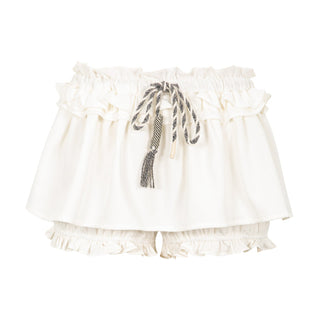 [YAWHAT] lace drawstring skirt