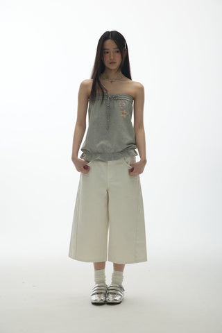 [YAWHAT] print one-shoulder top