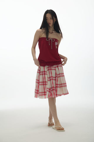 [YAWHAT] print one-shoulder top
