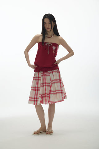 [YAWHAT] print one-shoulder top