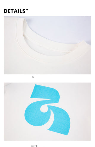 [YAWHAT] logo print tee