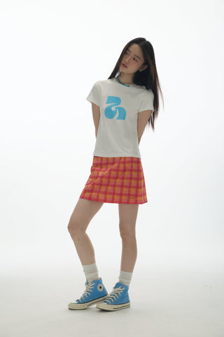 [YAWHAT] logo print tee