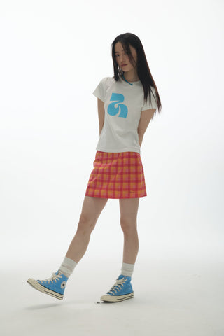 [YAWHAT] logo print tee