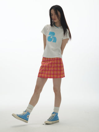 [YAWHAT] logo print tee