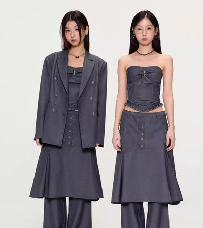 [YAWHAT] detachable strap suit