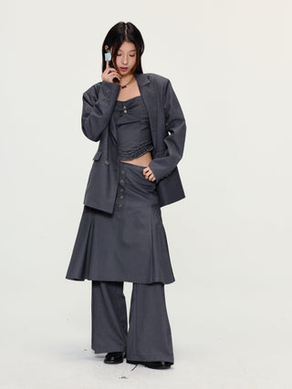 [YAWHAT] detachable strap suit